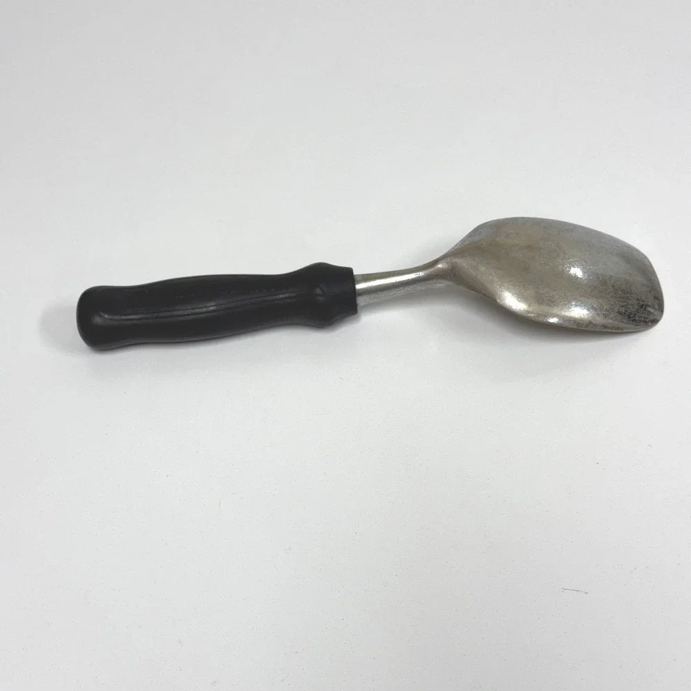 Hamilton Beach Vintage Ice Cream Spade Metal Square Head Black Handle USA Made